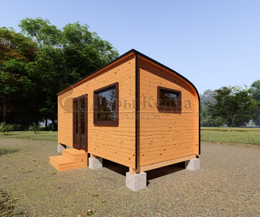 Баня «Парус» из кедра 6х2,2 м